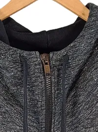 BLACK KAVIAR Sweatjacke Herren Gr. M Grau Kapuze Streetwear 2