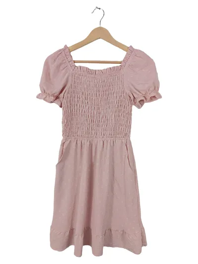 Monteau Damen Blusenkleid Rosa Gr. 34;XS Romantisch Freizeitkleid