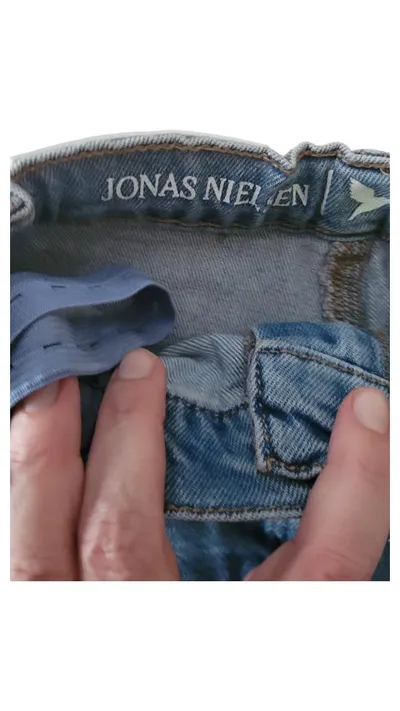 Jonas Nielsen Kinder Jeans Wide Fit Gr. 152 Hellblau Casual Hose
