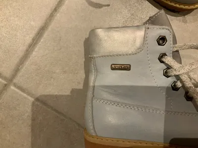 Däumling Stiefel Kinder Gr. 27 Leder gefüttert Hellblau Sympatex Winter