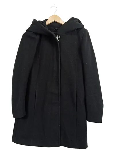 Vero Moda Damen Wintermantel Klassisch Schwarz Gr. 38 M Kapuze