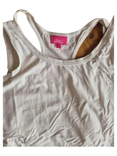 Venice Beach Damen Sport Top Shirt Weiß Gr. S Polyamid Elasthan