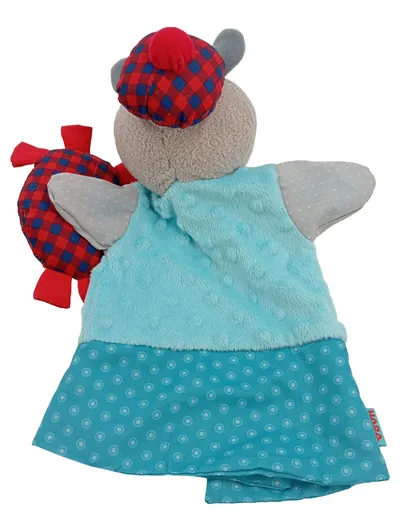 HABA Handpuppe Nashorn Türkis Stofftier Kuscheltier Kasperletheater 31cm