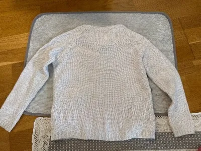 Okaïdi Strickjacke Mädchen Gr. 128 Beige Reißverschluss Baumwolle