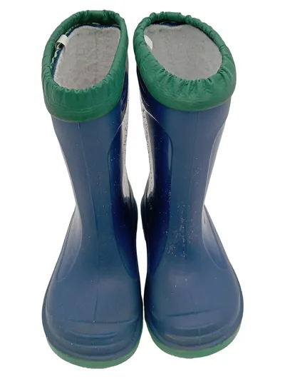 Romika Kinder Gummistiefel Gr. 20 Blau Grün Thermo gefüttert
