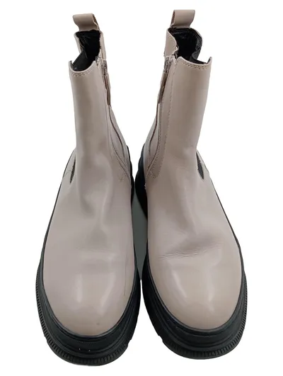 Tamaris Damen Stiefeletten Chelsea Boots Beige Gr. 40 Casual