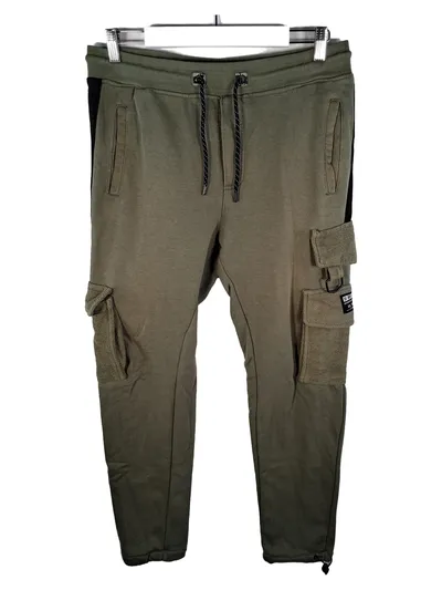 Sublevel Herren Cargo Jogginghose Trainingshose Oliv Gr. XL