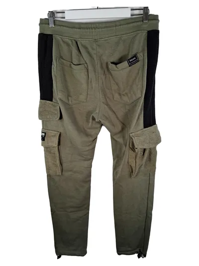 Sublevel Herren Cargo Jogginghose Trainingshose Oliv Gr. XL
