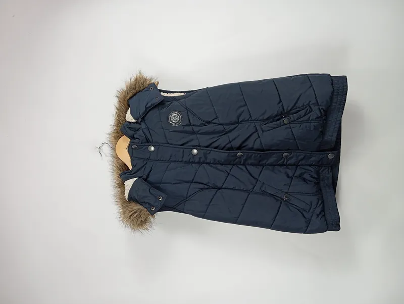 Camps Bay Steppweste Blau Gr. 176 Kapuze Fellbesatz Casual 2