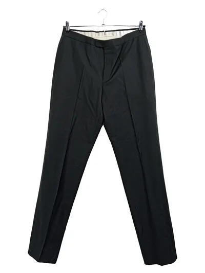 Ermenegildo Zegna Herren Anzughose Schwarz Gr. 48 W32 Wolle Su Misura