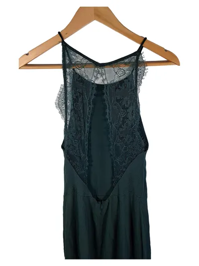 Samsøe Samsøe Abendkleid Damen Gr. 36 Grün Maxikleid Spitze Elegant