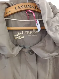 Barbara Lebek Leichte Damen Jacke Beige Gr. 48 Casual 3