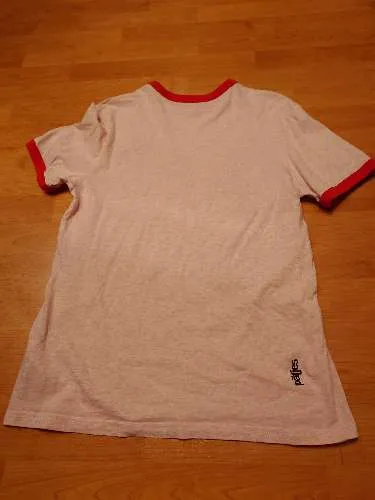 päfjes Ringer T-Shirt Herren Gr. M Rosa Retro Igel Herz-Motiv