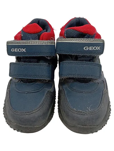 Geox Outdoorschuhe Kinder Gr. 24 Blau Rot Amphibiox Klettverschluss