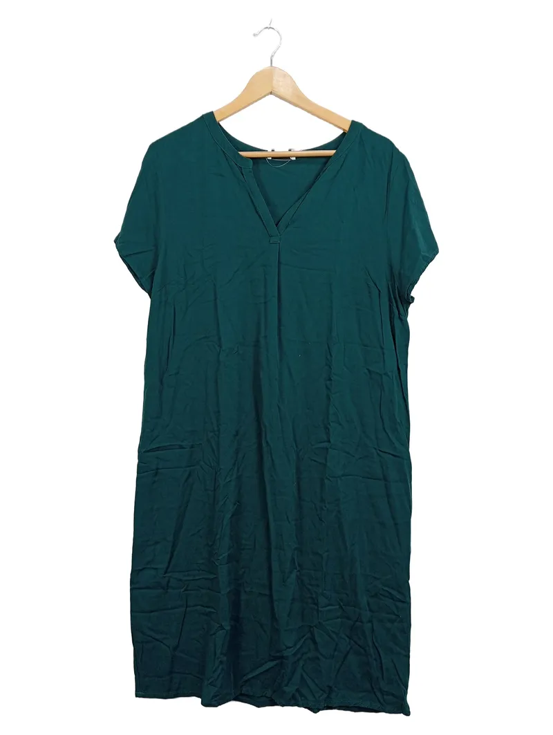 Collection L Damen Tunikakleid Petrol Gr. L/42 Viskose Casual 1