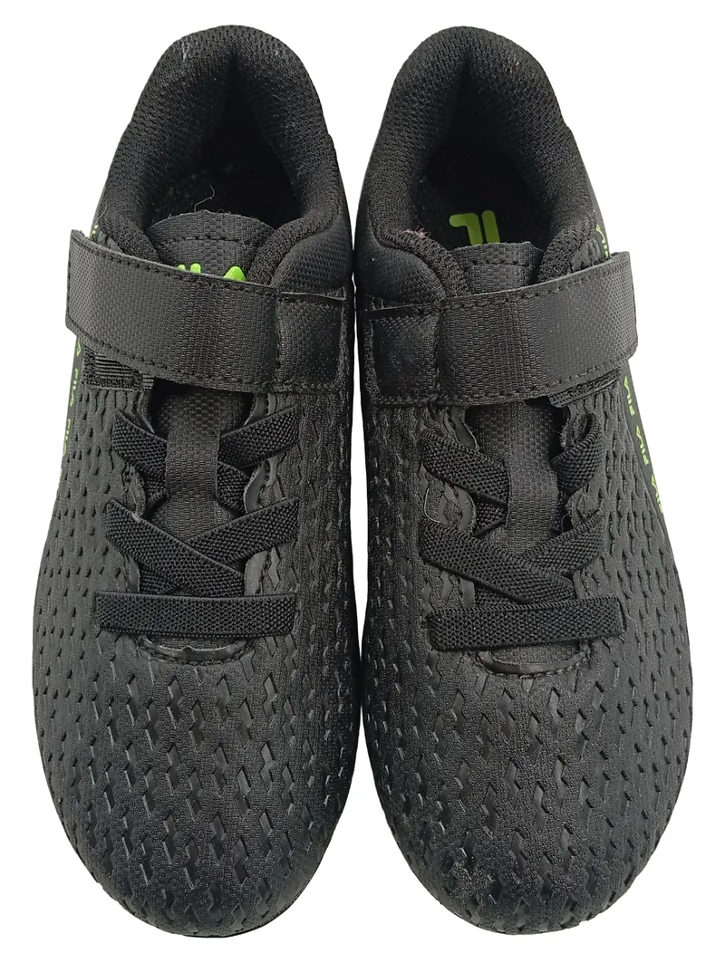 FILA Fußballschuhe Kinder Gr. 30 Schwarz Klettverschluss Nocken 2