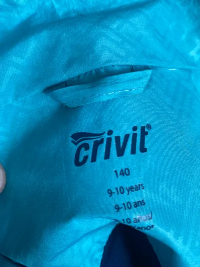 Crivit Kinder Outdoorjacke Regenjacke Gr. 140 Türkis Kapuze