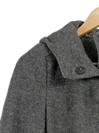 Marc O'Polo Damen Kurzmantel Wolljacke Gr. 36 Grau Kapuze 3