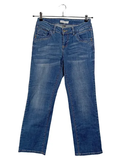 Blind Date Damen Jeans Straight Leg Gr. W29 Blau Casual