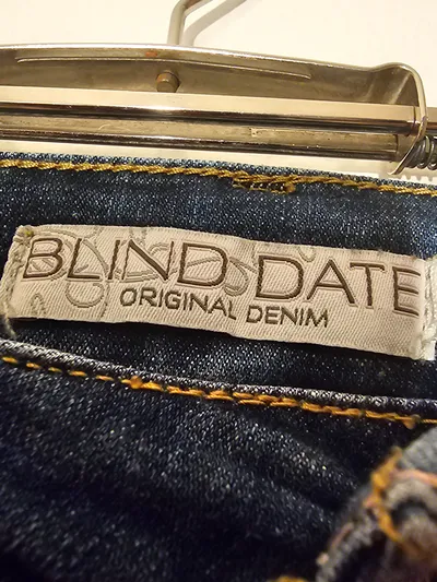 Blind Date Damen Jeans Straight Leg Gr. W29 Blau Casual