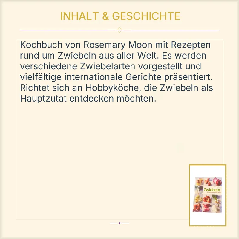 Zwiebeln Rezepte aus aller Welt Rosemary Moon Kochbuch Bassermann 4