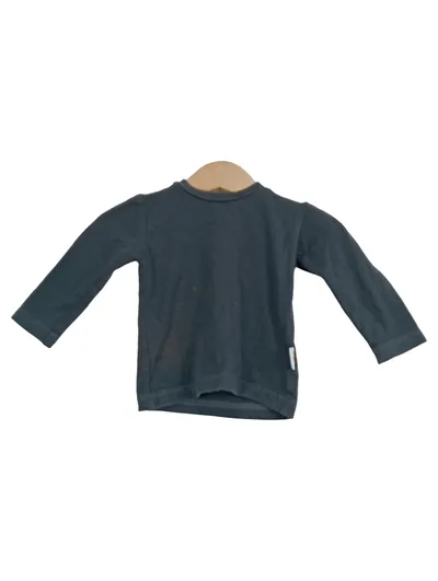 BABAUBA Langarmshirt Baby Gr. 68 Petrol Unisex Langarm Basic