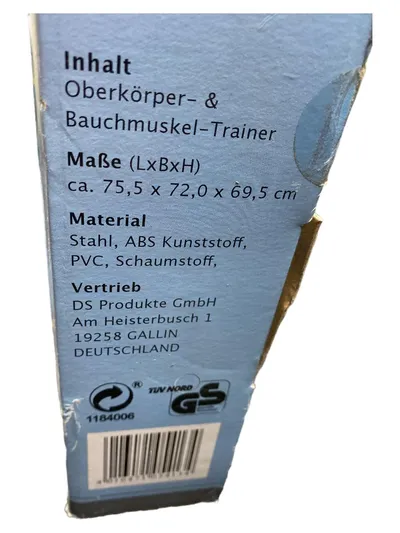 DS Produkte ROLLmaxx Bauchtrainer Oberkörper- & Bauchmuskel-Trainer Schwarz