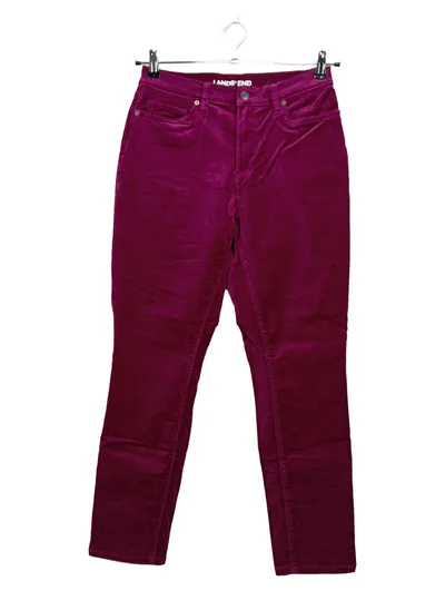 Lands' End Damen Cordhose Lila Gr. 38 W29 Casual