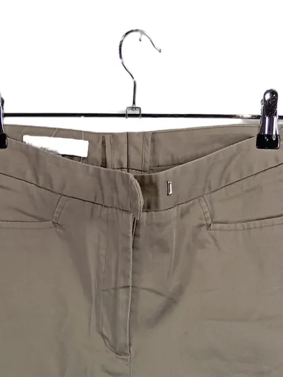 Lindex Damen Stoffhose Klassisch Beige Gr. 38 Baumwolle Büro Stretch