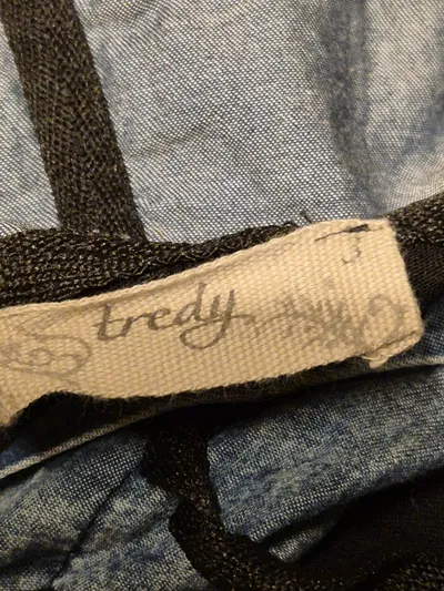 tredy Damen Jeanskleid Kleid Gr. 36 S Blau Schwarz Kapuze Ärmellos Casual