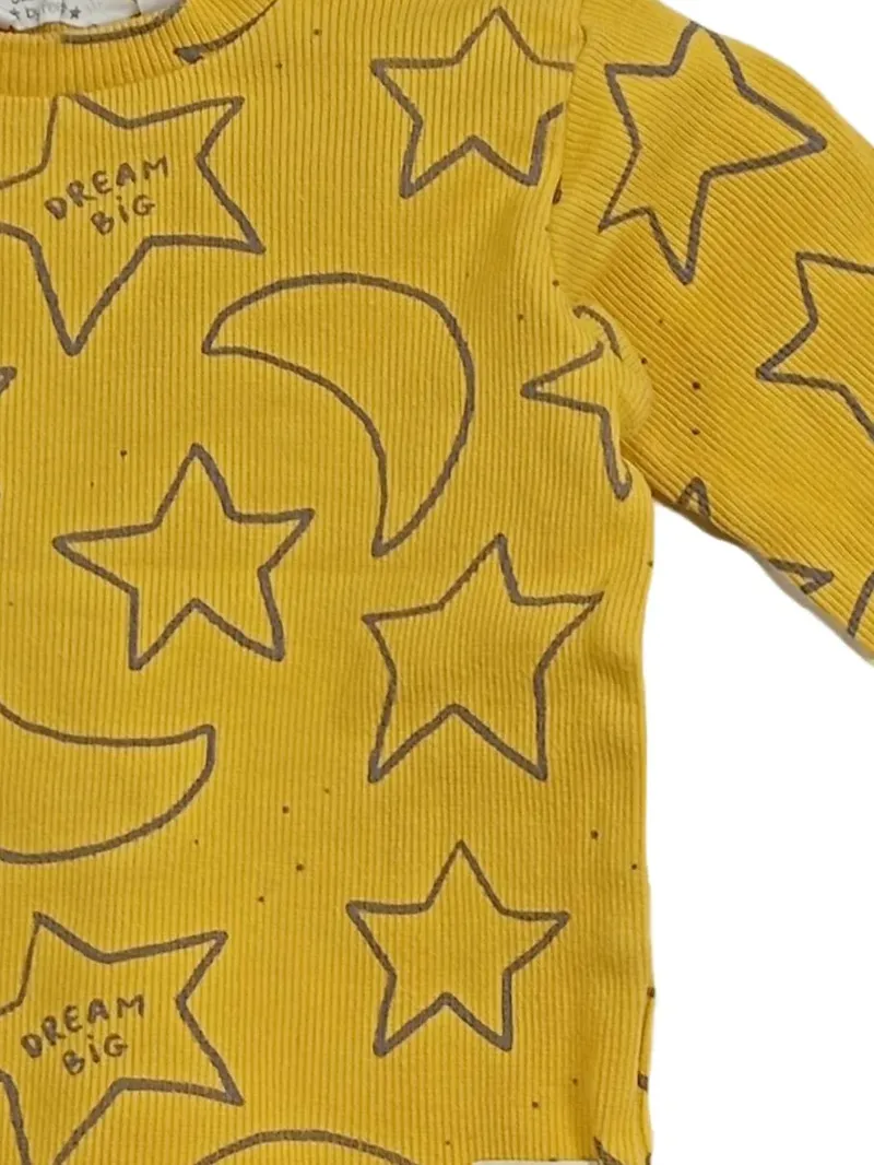 Feetje Kinder Pullover Gelb Gr. 74 Sterne Dream Big Rippstrick 5