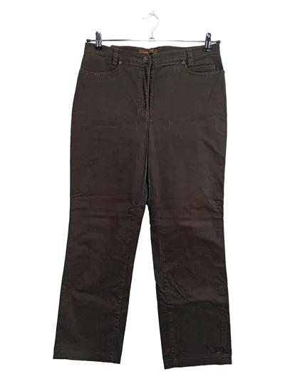 TONI Damen Stoffhose Braun Gr. 40 W31 L27 Baumwolle Klassisch