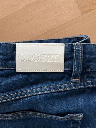 Closed Damen Jeans Straight Leg Blau Gr. 27 W27 Casual