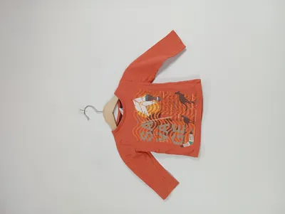 Boboli Langarmshirt Kinder Gr. 74 Orange Savage Australien Print