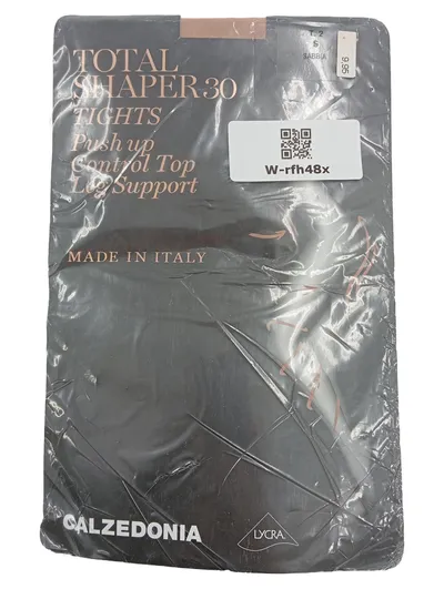 Calzedonia Total Shaper 30 Strumpfhose Damen Gr. S Beige Sabbia Push Up