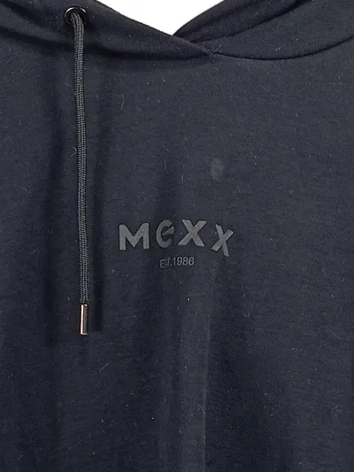 Mexx Herren Kapuzenpullover Hoodie Schwarz Gr. S Logo-Print Casual
