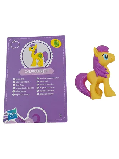 Hasbro My Little Pony Golden Grape Sammlerfigur Fan Figur Gelb 5 cm