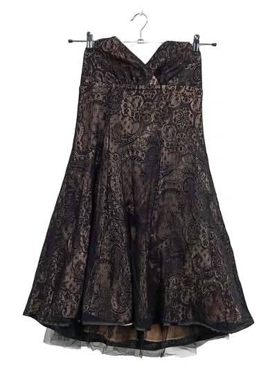 ORSAY Spitzenkleid Damen Gr. S/M Schwarz Neckholder Tüll Elegant