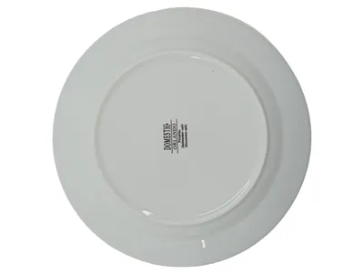 Domestic Orlando Frühstücksteller 19 cm Porzellan Beige Blau Grafisch