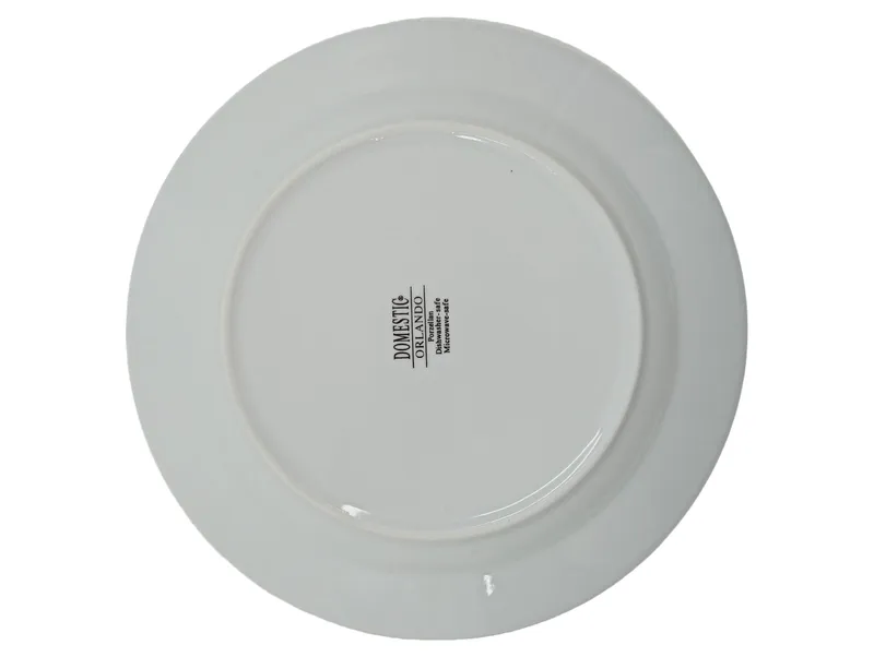 Domestic Orlando Frühstücksteller 19 cm Porzellan Beige Blau Grafisch 2