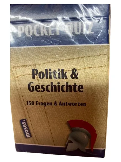 moses. Pocket Quiz Politik & Geschichte Kartenspiel 150 Fragen & Antworten