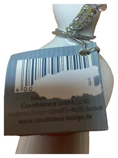 Casablanca Dekofigur Wunschbotin mit Kleeblatt Porzellan Weiß 12,5cm Modern