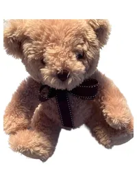 Aurora World Kuscheltier Teddybär Braun mit Schleife 21cm Plüschbär 1