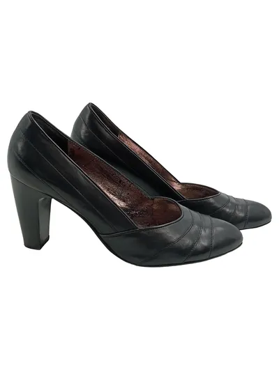Högl Damen Pumps Leder Schwarz Gr. 40 Klassisch Business