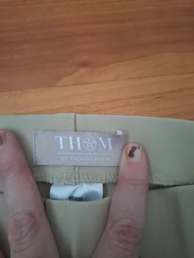 THOM by Thomas Rath Stoffhose Damen Gr. 38 Beige Elegant Business