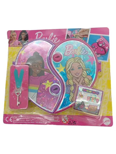 Barbie Tagebuch mit Schloss und Schlüssel Kinder Pink Yin Yang