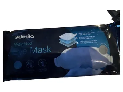 Derila Weighted Eye Mask Schlafmaske Gewichtet Komfortabel Weiß Uni