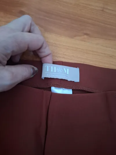THOM by Thomas Rath Stoffhose Damen Gr. 38 Orange Elegant Business