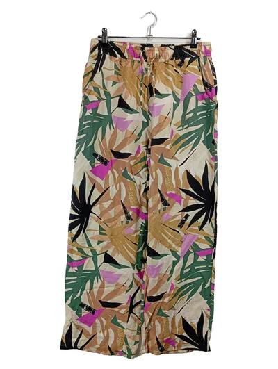 Sublevel Damen Stoffhose Mehrfarbig Florales Muster Gr. L W31 Freizeit