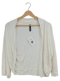 Blind Date Damen Strickjacke Cardigan Weiß Gr. 38, M Viskose Casual 1